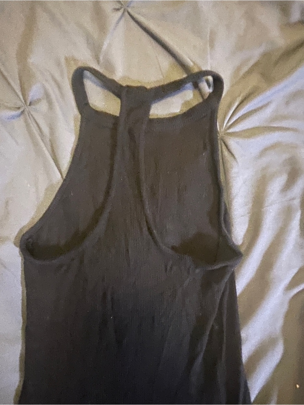 Guess Black Ribbed Tank Top - Picture 2 of 4